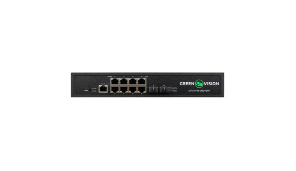Комутатор мережевий POE GV-019-M-08G+SFP