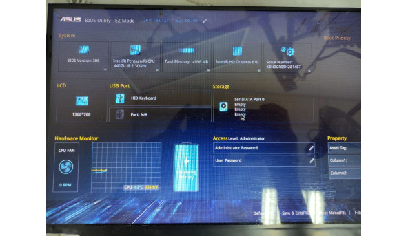Материнская плата Asus X543U X540UBR MAIN BOARD REV. 2.0 4 GB. RAM INTEL Pentium 4417U Б/У - 635914