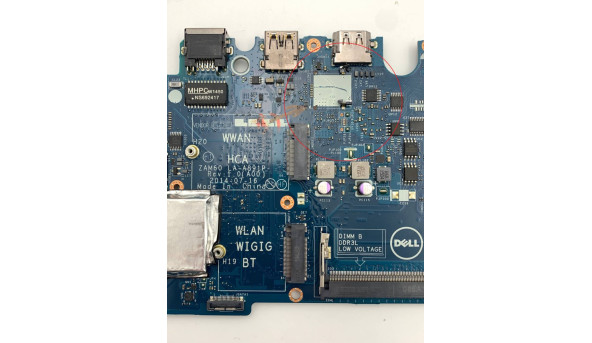 Материнская плата для ноутбука Dell Latitude E5250 ZAM60 LA-A891P Rev:1.0(A00) INTEL Core i5-5300U Б/У - 636256