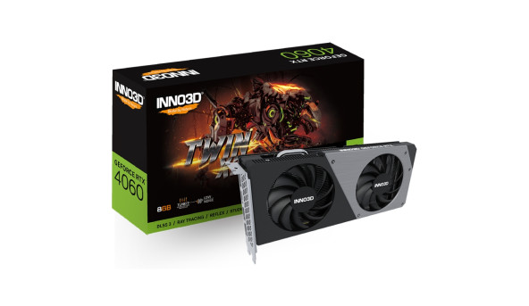 GeForce RTX4060 Inno3D TWIN X2, 8GB GDDR6, 128bit, PCI Express 4.0 X8 - 636680