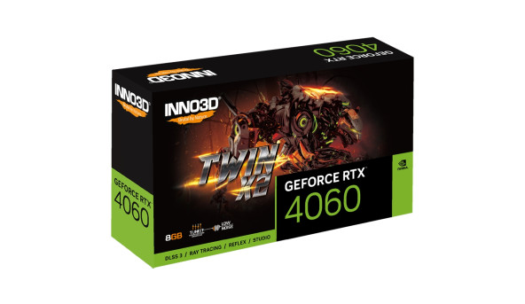 GeForce RTX4060 Inno3D TWIN X2, 8GB GDDR6, 128bit, PCI Express 4.0 X8 - 636680