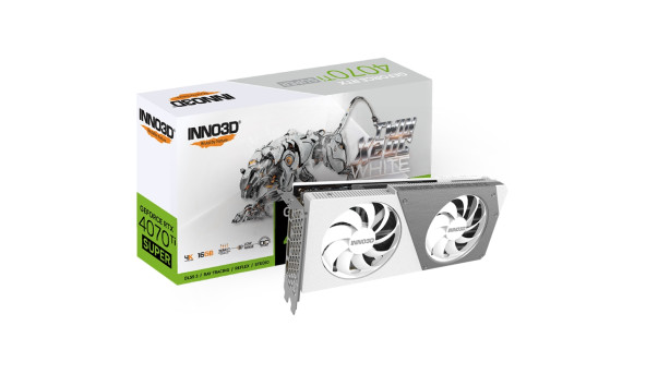 GeForce RTX4070 Ti Super Inno3D Twin X2 OC WHITE, 16GB GDDR6X, 256bit, PCI-E 4.0 X16 - 636681