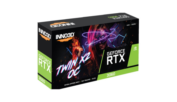 GeForce RTX3060 Inno3D Twin X2 OC, 8GB GDDR6 128bit, PCI Express - 636683