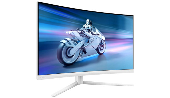 TFT 31.5" Philips 32M2C5501, Fast VA, QHD 2K, 180hz, вигнутий, 2хHDMI, DP, HAS, білий - 636770