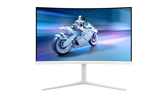 TFT 31.5" Philips 32M2C5501, Fast VA, QHD 2K, 180hz, вигнутий, 2хHDMI, DP, HAS, білий