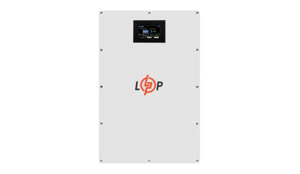 Акумулятор LP LiFePO4 51,2V - 100 Ah (5120Wh) (BMS 100A/50А) метал LCD Smart RS485/CAN JK настінний