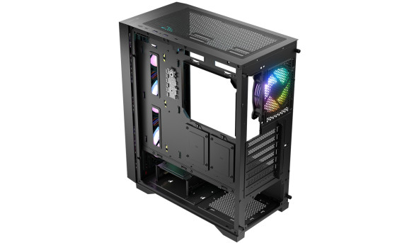 Корпус LogicConcept DART PRO ARGB MIDI BLACK MESH fans 4x120mm без БЖ ATX - 636878
