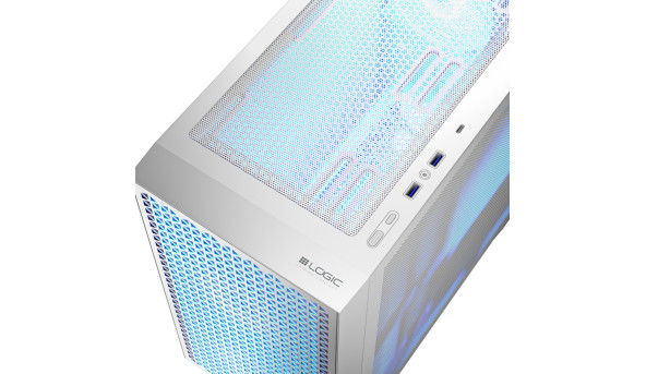Корпус LogicConcept DART PRO ARGB MINI WHITE MESH fans 3x120mm без БЖ mATX - 636880