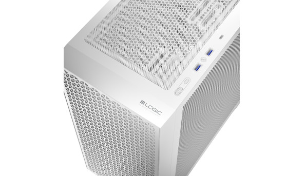 Корпус LogicConcept DART PRO MIDI WHITE MESH fans 4x120mm без БЖ ATX - 636881