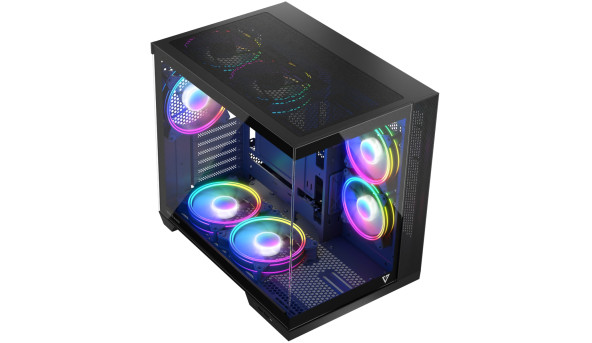 Корпус Modecom VOLCANO PANORAMA APEX ARGB 7F MIDI GREY без БЖ ATX - 636882