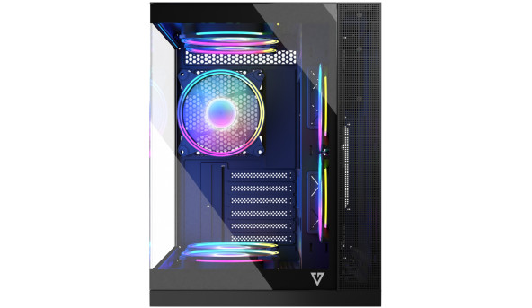 Корпус Modecom VOLCANO PANORAMA APEX ARGB 7F MIDI GREY без БЖ ATX - 636882