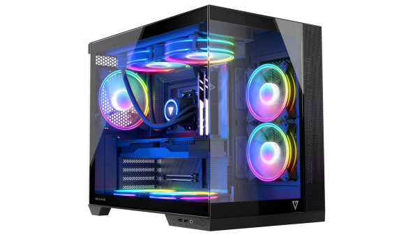 Корпус Modecom VOLCANO PANORAMA APEX ARGB 7F MIDI GREY без БЖ ATX - 636882