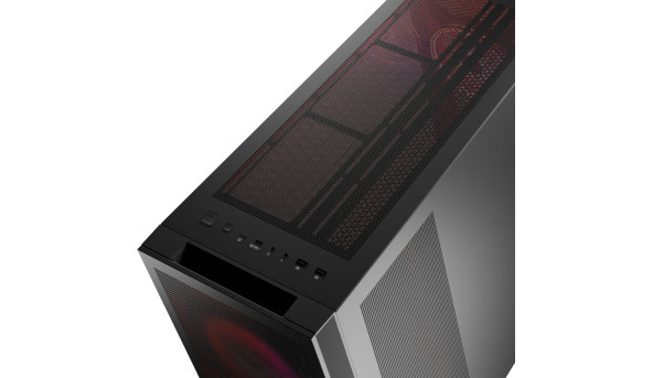 Корпус Modecom VOLCANO EXPANSE S ARGB 4x140mm fans MIDI USB 3.0x2+TYPE-C BLACK без БЖ ATX - 636884