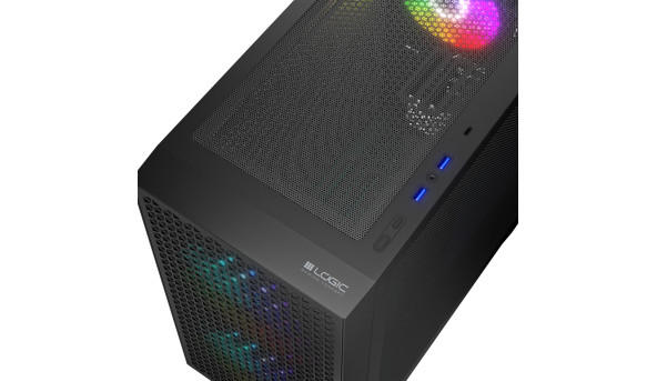 Корпус LogicConcept DART PRO ARGB MINI BLACK MESH fans 3x120mm без БЖ mATX - 636885