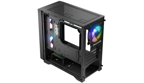 Корпус LogicConcept DART PRO ARGB MINI BLACK MESH fans 3x120mm без БЖ mATX - 636885