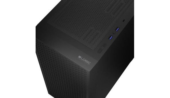 Корпус LogicConcept DART PRO MIDI SOLID BLACK fan 120mm без БЖ ATX - 636889