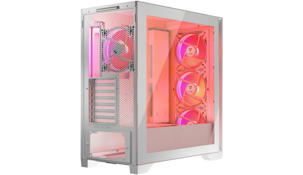 Корпус Modecom VOLCANO EXPANSE S ARGB 4x140mm fans MIDI USB 3.0x2+TYPE-C WHITE без БЖ ATX - 636891