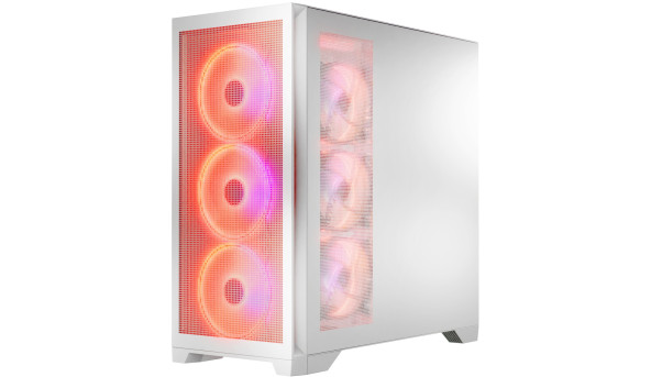 Корпус Modecom VOLCANO EXPANSE S ARGB 4x140mm fans MIDI USB 3.0x2+TYPE-C WHITE без БЖ ATX - 636891