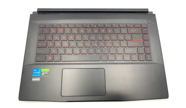 Средняя часть корпуса MSI GF63  6R1C218 с тачпадом и рабочей клавиатурой 9Z.NEVBN.X1D Б/У