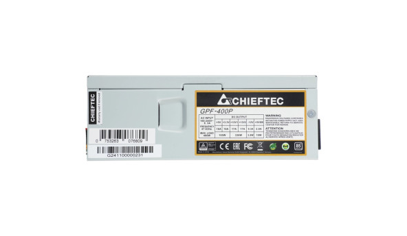 БЖ 400W Chieftec SMART GPF-400P 80 mm fan, >85%, TFX, bulk - 637062
