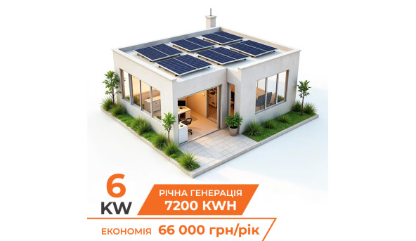 Комплект СЭС DEYE for LP 6 kW - АКБ- 5 ,1 kW (от 2 часов автономности)