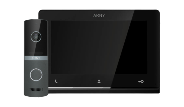 Комплект домофонный ARNY AVD-7121 (AVD-710 2Мп 7" TFT + AVP-NG230 1Мп), Black + Graphite
