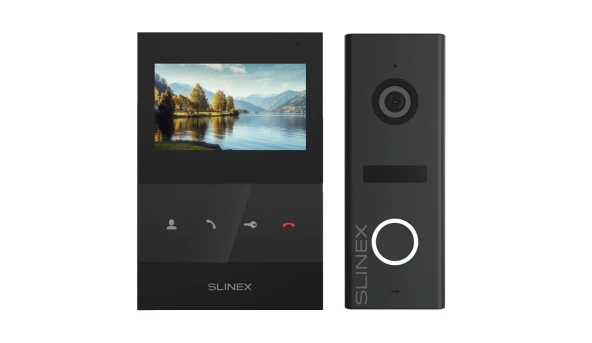 Комплект видеодомофона Slinex SQ-04 Black + ML-17HR Graphite