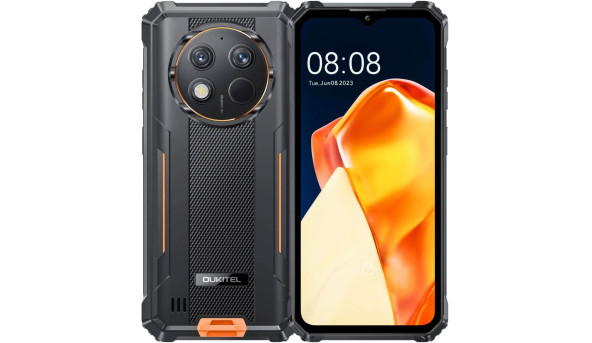 Смартфон Oukitel G1 6.5"HD+ /6GB/256GB/ T606 /10600mAh /48+5Мп/ IP69K /NFC Orange