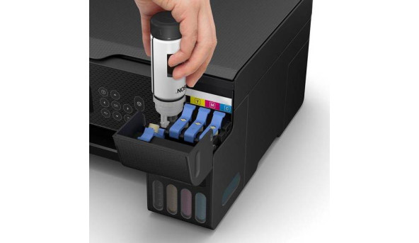 БФП А4 Ink Epson EcoTank L3260 (33 стор/хв, 5760 x 1440 dpi, Wi-Fi, СБПЧ, чорний) Фабрика Друку - 637525