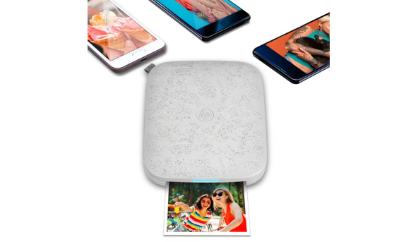 Фотодрукарка портативна HP Sprocket (3"x4",287x505dpi, Zink, 64MB, Bluetooth, колір сірий) - 637554