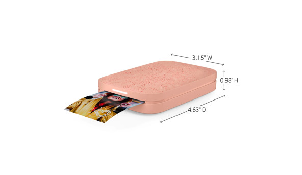 Фотодрукарка портативна HP Sprocket Pink (2"x3",313x400dpi,Zink, 64MB,Bluetooth, колір рожевий) - 637556