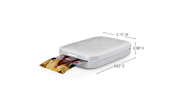 Фотодрукарка портативна HP Sprocket White (2"x3",313x400dpi,Zink, 64MB,Bluetooth, колір білий) - 637557