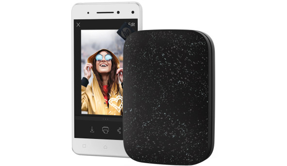Фотодрукарка портативна HP Sprocket Black (2"x3",313x400dpi,Zink, 64MB,Bluetooth, колір чорний) - 637559