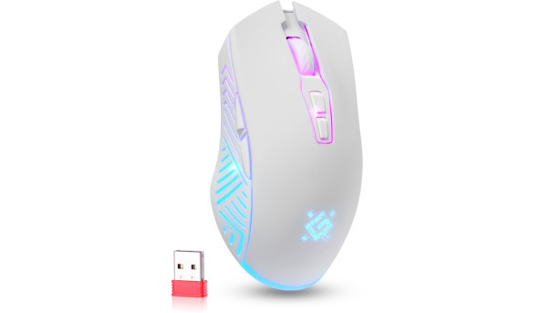 Мишка Defender Pandora GM-502, бездротова, ігрова, 7кн., 3200 dpi., 500 mAh, чорна - 637761