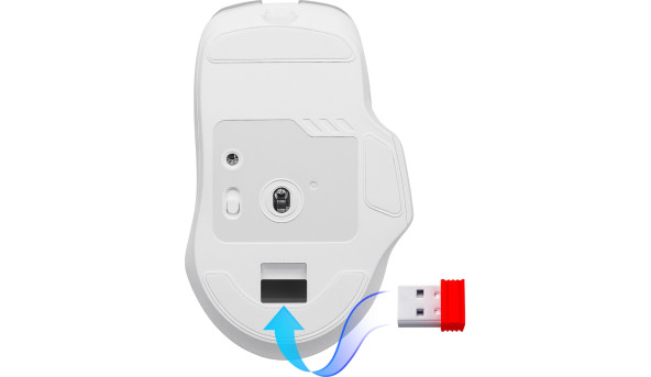 Мишка Defender Astro Elite GM-056, бездротова, ігрова, 3200dpi., 7кн., 500 mAh, біла - 637764