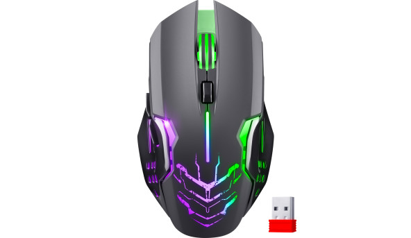 Мишка Defender Katana GM-511, бездротова, ігрова, 6кн., 3200 dpi., 400 mAh, біла