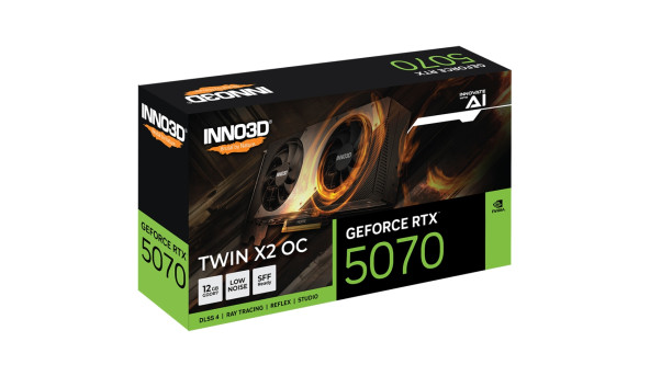 GeForce RTX5070 Inno3D TWIN X2 OC, 12GB GDDR7, 192bit, PCI Express 5.0 - 638011