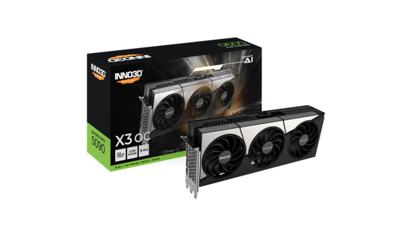 GeForce RTX5090 Inno3D X3 OC, 32GB GDDR7, 512bit, PCI Express 5.0 - 638012