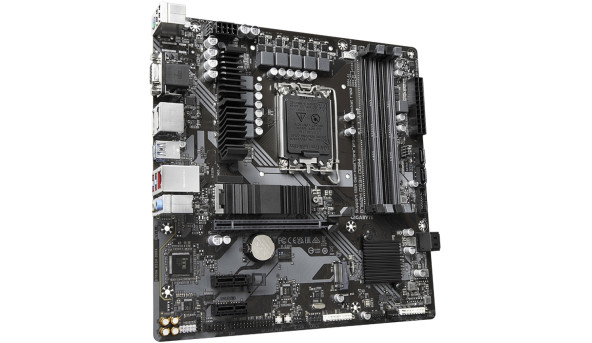 Gigabyte B760M DS3H DDR4 (1700/B760, 4*DDR4, 2хM.2 ,2xPCIex16, VGA , HDMI, 2xDP, 2.5GbE LAN, mATX) - 638116