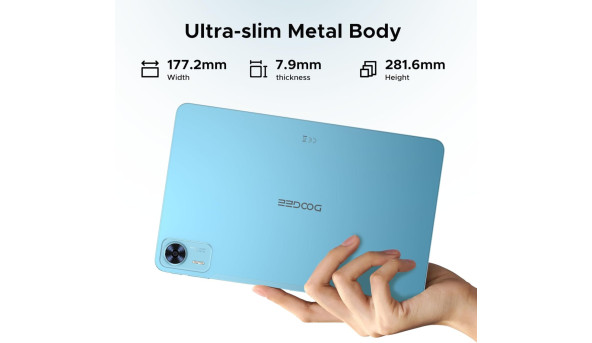 Планшет Doogee T36 12"90Hz FHD+ /8GB/256GB/ T620 /8800mAh/ 13+8Мп / LTE / Blue - 638118