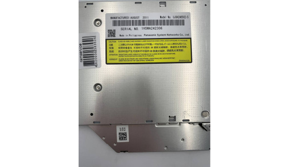 Оптичний привод DVD-RW Panasonic Model UJ8A2ABSX2-S SATA Slim від ноутбука Sony VAIO PCG-41215T Б/У - 638362