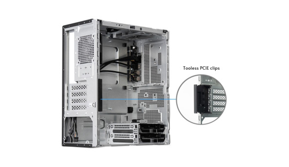 Корпус Chieftec UNI BS-20B-OP, без БЖ, mATX, Black - 638448