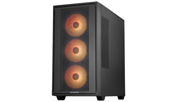 Корпус Chieftec HUNTER 3 GS-03B-OP 4x120mm A-RGB, USB-C, E-ATX, без БЖ, Black - 638450