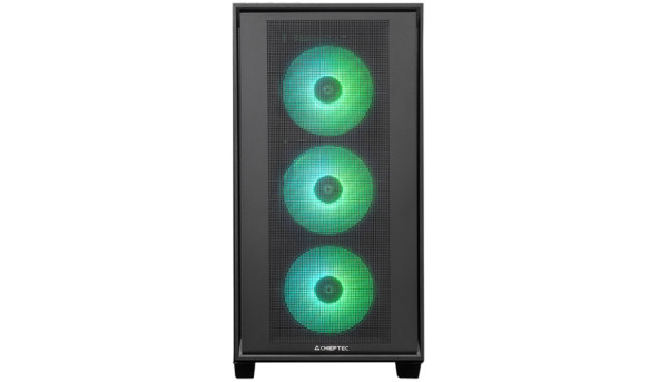 Корпус Chieftec HUNTER 3 GS-03B-OP 4x120mm A-RGB, USB-C, E-ATX, без БЖ, Black - 638450
