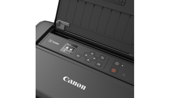 Друкарка А4 Canon Ink PIXMA TR150 (9 стор/хв, 4800x1200dpi, Wi-Fi,with battery, портативний, чорний) - 638523