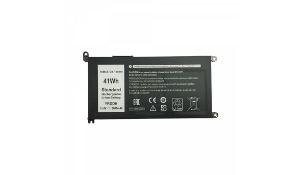 Акумуляторна батарея для ноутбука Dell YRDD6-3S1P-3600 1VX1H 3600 мАг 11.4 В