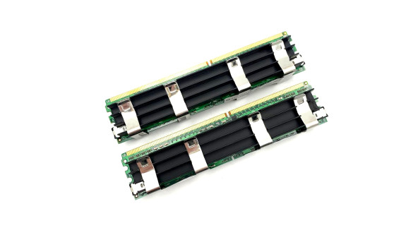 Серверна память 2GB (2 x 1GB) DDR2  667 MNz FB-DIMM PC5300  ( комплект ) Б/В