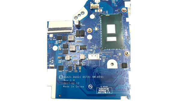 Материнська плата для Lenovo IdeaPad 320-15ISK процесор INTEL Core i3-7130U DG421 DG521 DG721 NM-B241, Rev: 1 Б/В - 639429