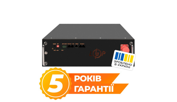Аккумулятор LP LiFePO4 51,2V - 100 Ah (5120Wh) (BMS JK 100A/50А) RM RS485/CAN BL