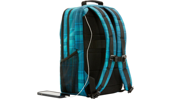 Рюкзак для ноутбука HP 16.1" Campus Tartan Plaid, блакитний - 640034